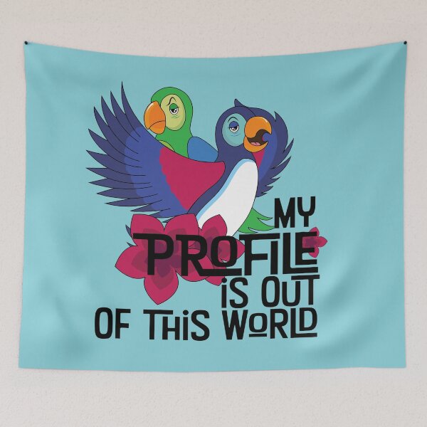 Item preview, My Profile is Out of this World designed and sold by GasmaskGeishas.