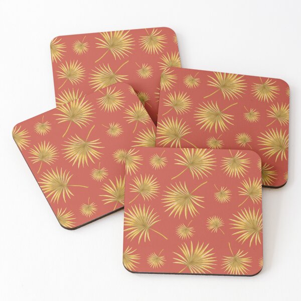 Item preview, Jungle sunset with golden palm leaves  designed and sold by Gayle McCabe.