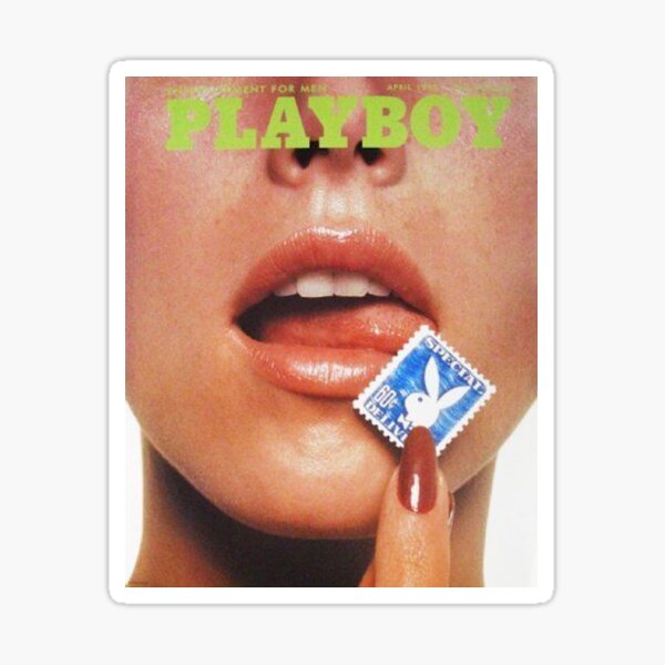 playboy aesthetic retro print Sticker