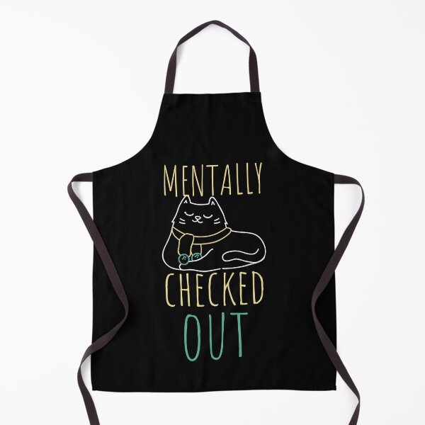 Item preview, Mentally Checked Out Lounging Cat White Design designed and sold by SweetAndSpice.