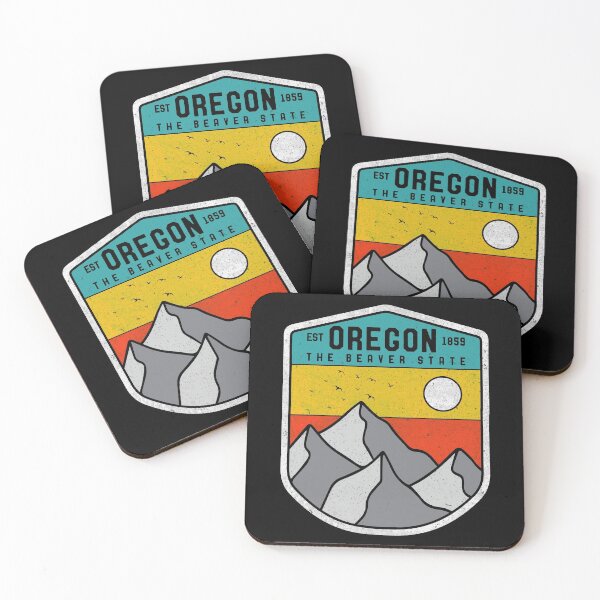 Item preview, Oregon The Beaver State Retro Mountain Souvenir designed and sold by merchzy.