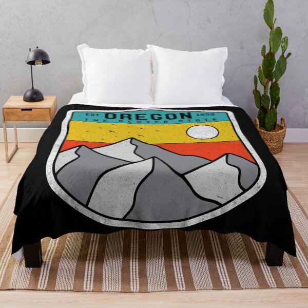 Item preview, Oregon The Beaver State Retro Mountain Souvenir designed and sold by merchzy.