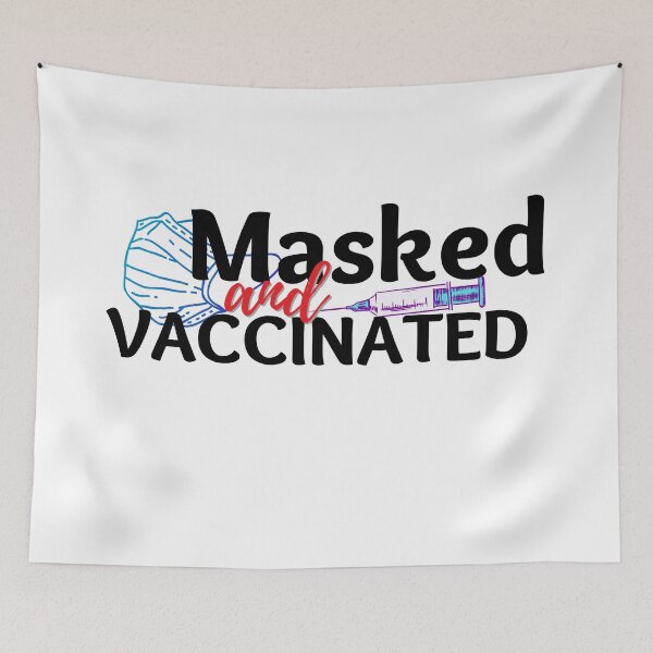 Item preview, Masked and Vaccinated #3 designed and sold by DocTeen.