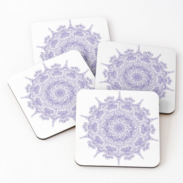 Artikelvorschau, Lila Mandala entworfen und verkauft von Artzy-stickers.