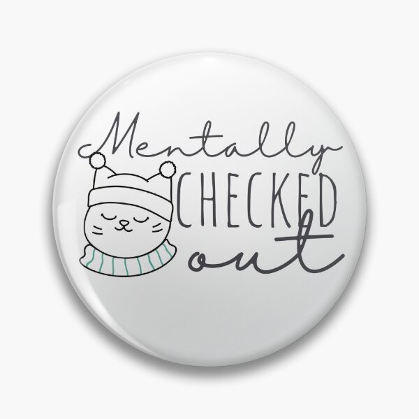 Item preview, Mentally Checked Out Happy Cat Black Design designed and sold by SweetAndSpice.