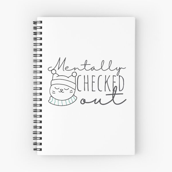 Item preview, Mentally Checked Out Happy Cat Black Design designed and sold by SweetAndSpice.