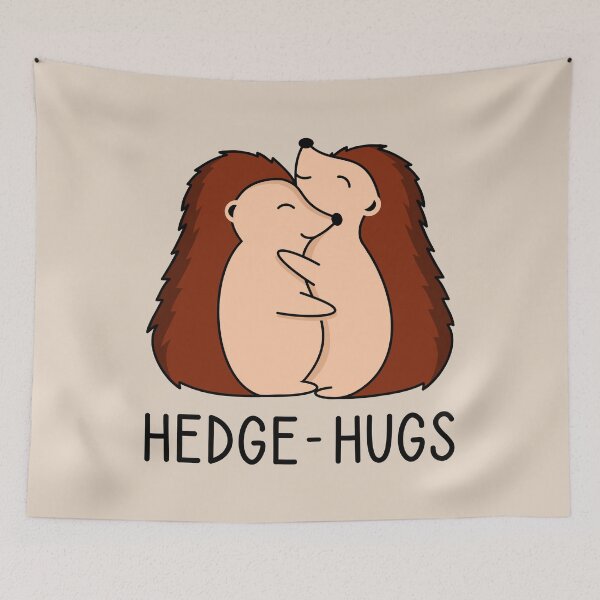 Item preview, Hedgehugs. Two cute hedgehogs hugging. designed and sold by TashaVector.