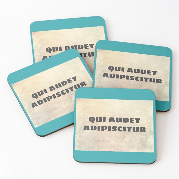 Item preview, Who dares wins: qui audet adipiscitur, Latin quote designed and sold by Pelikancrazy.