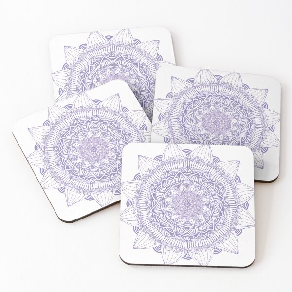 Artikelvorschau, Hellviolettes Mandala entworfen und verkauft von Artzy-stickers.