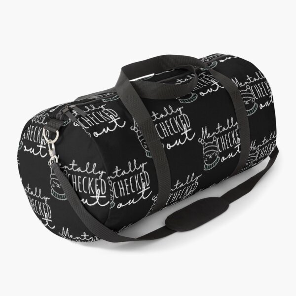 Item preview, Mentally Checked Out Happy Cat Black White Design designed and sold by SweetAndSpice.