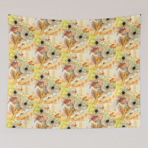 Item preview, Tropical Floral Watercolor Print Design #3 designed and sold by ArtfullyKind.