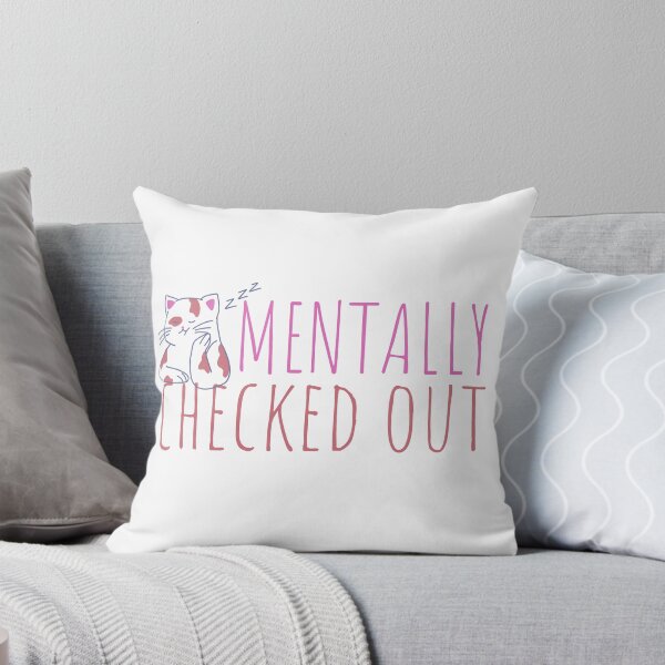 Item preview, Mentally Checked Out Bored Cat Design designed and sold by SweetAndSpice.