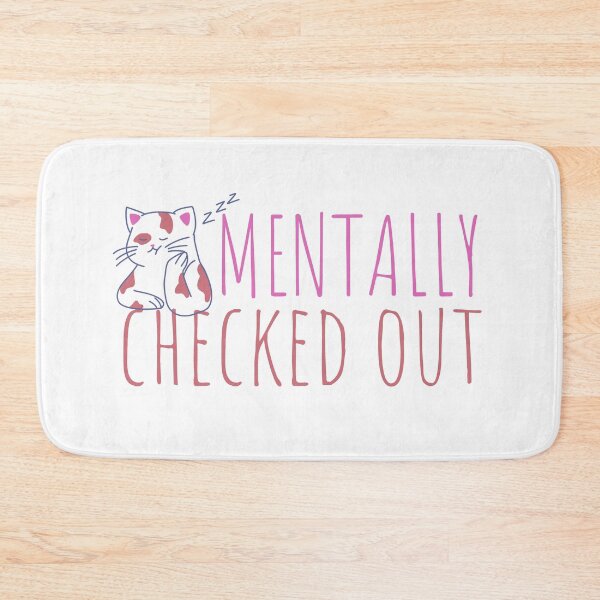 Item preview, Mentally Checked Out Bored Cat Design designed and sold by SweetAndSpice.