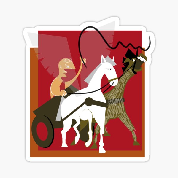 Plato - Charioteer of the Soul Sticker