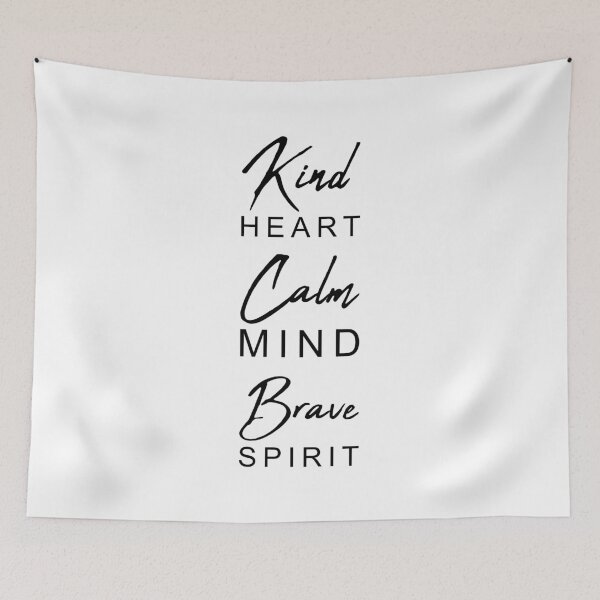 Item preview, Kind Heart, Calm Mind, Brave Spirit | Inspirational designed and sold by Inspirify.