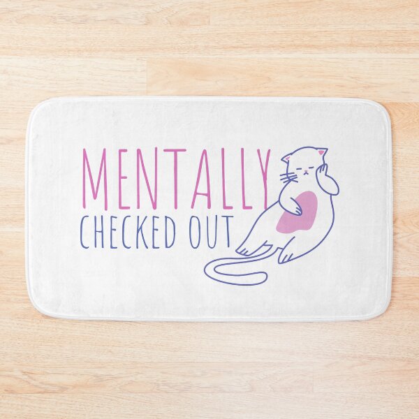 Item preview, Mentally Checked Out Sleeping Cat Design designed and sold by SweetAndSpice.