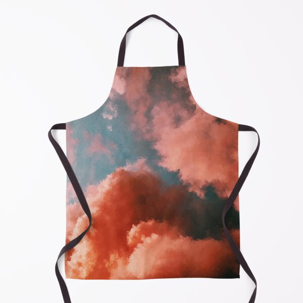 Item preview, digital oil painting of pink clouds & blue skies designed and sold by viviennesworld.
