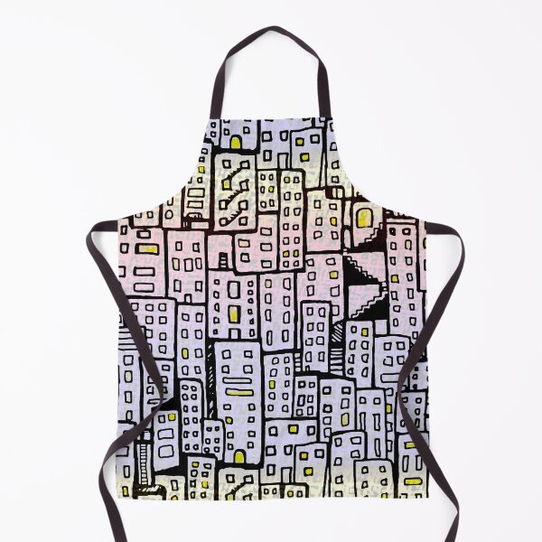 Item preview, City at Sunset Pattern - Pastel Ombre Purple, Pink, Yellow designed and sold by Michelebuttons.