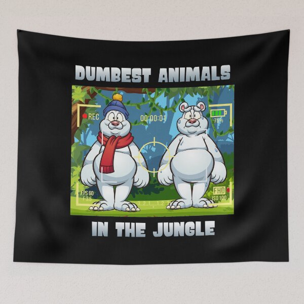 Item preview, Dumbest Animals In The Jungle designed and sold by HappySchnapper.