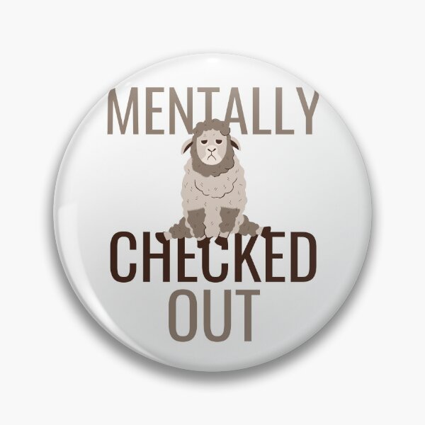 Item preview, Mentally Checked Out Sad Lamb Design designed and sold by SweetAndSpice.