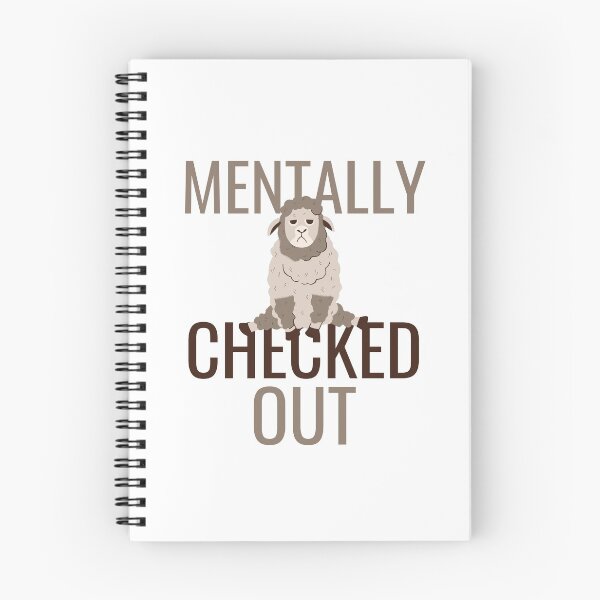 Item preview, Mentally Checked Out Sad Lamb Design designed and sold by SweetAndSpice.