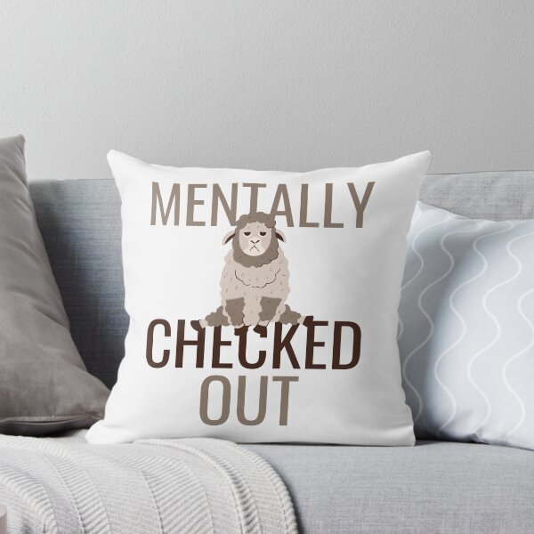 Item preview, Mentally Checked Out Sad Lamb Design designed and sold by SweetAndSpice.
