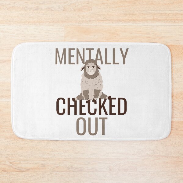 Item preview, Mentally Checked Out Sad Lamb Design designed and sold by SweetAndSpice.