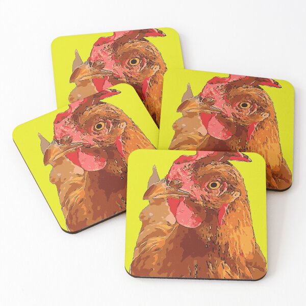 Item preview, Quirky Farmyard Chicken Portrait Isolated designed and sold by taiche.
