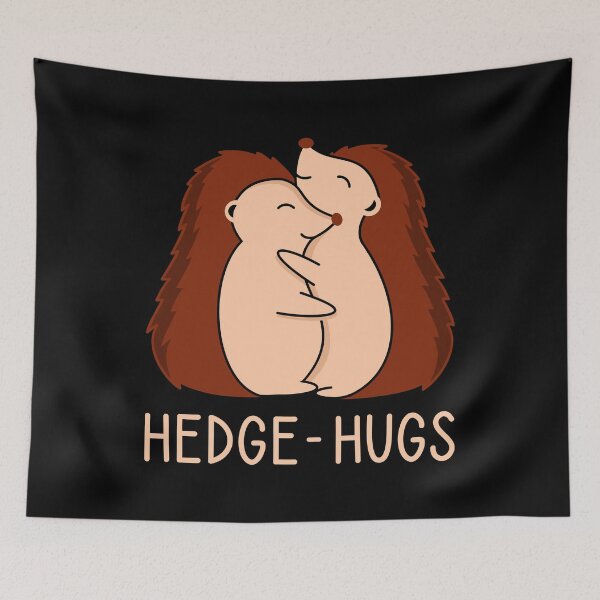 Item preview, Hedge hugs. Two cute hedgehogs hugging. designed and sold by TashaVector.