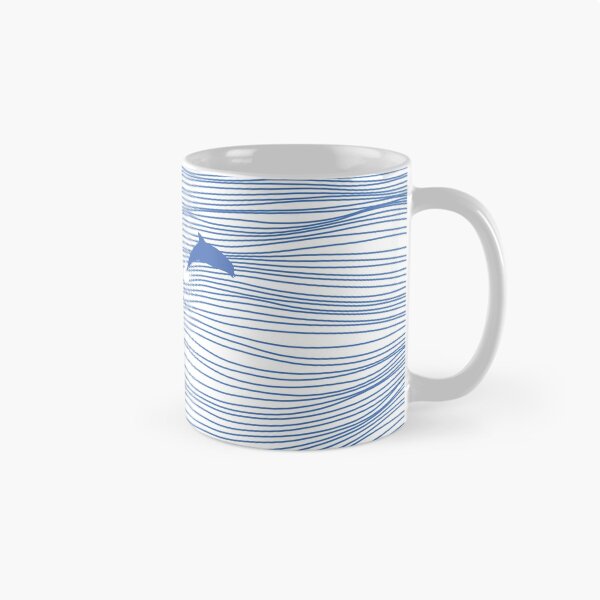 Item preview, Blue Ocean Waves Line Art designed and sold by SurfolioPrints.