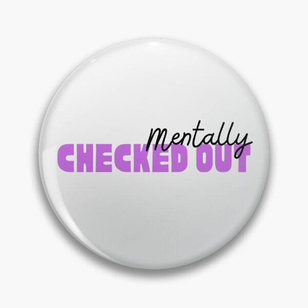Item preview, Mentally Checked Out Black and Purple Design designed and sold by SweetAndSpice.