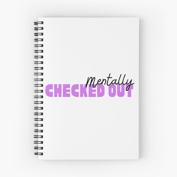 Item preview, Mentally Checked Out Black and Purple Design designed and sold by SweetAndSpice.