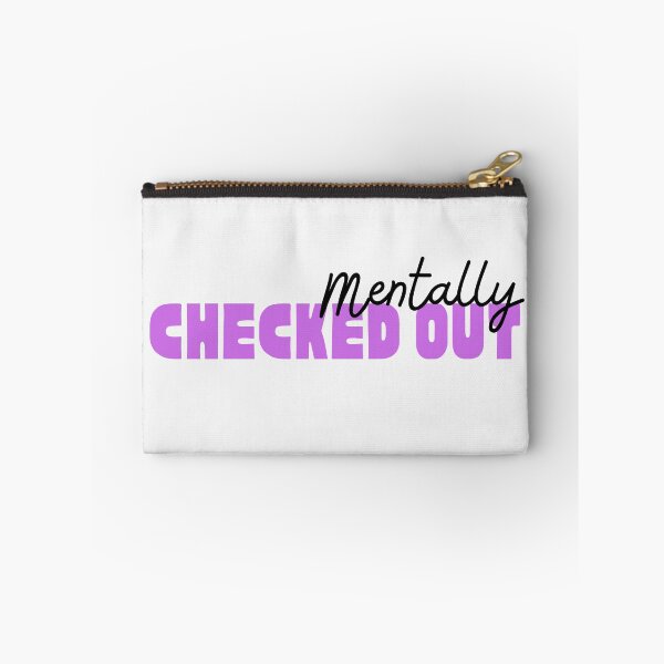 Item preview, Mentally Checked Out Black and Purple Design designed and sold by SweetAndSpice.