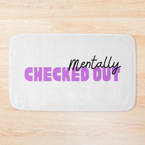 Item preview, Mentally Checked Out Black and Purple Design designed and sold by SweetAndSpice.