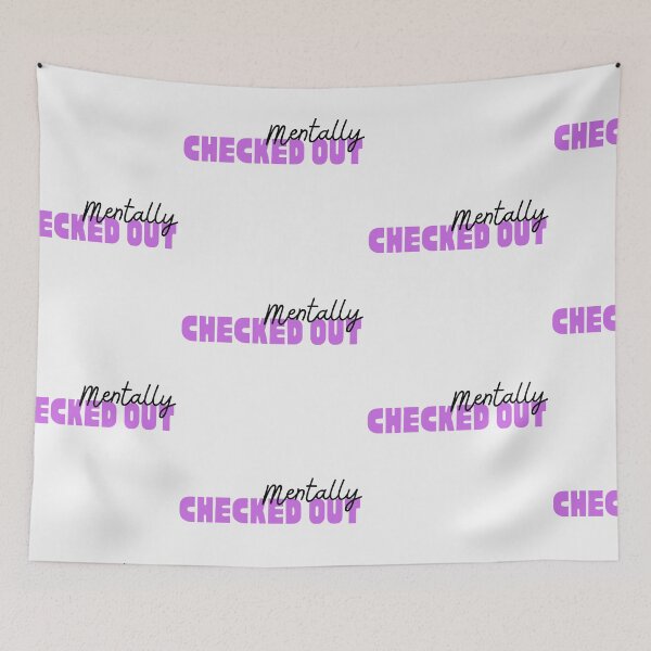 Item preview, Mentally Checked Out Black and Purple Design designed and sold by SweetAndSpice.