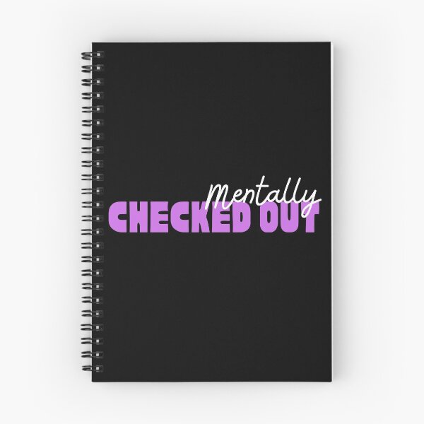Item preview, Mentally Checked Out White and Purple Design designed and sold by SweetAndSpice.