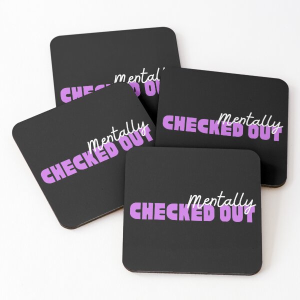Item preview, Mentally Checked Out White and Purple Design designed and sold by SweetAndSpice.