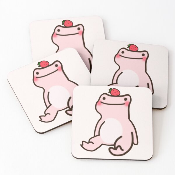 Item preview, Strawberry Frog designed and sold by kittygomeowmeow.
