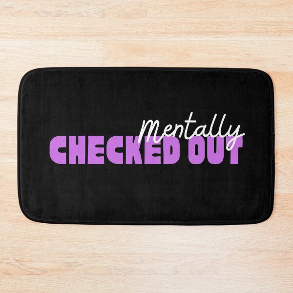 Item preview, Mentally Checked Out White and Purple Design designed and sold by SweetAndSpice.