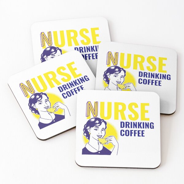Item preview, Nurse drinking coffee designed and sold by EveBurbul.