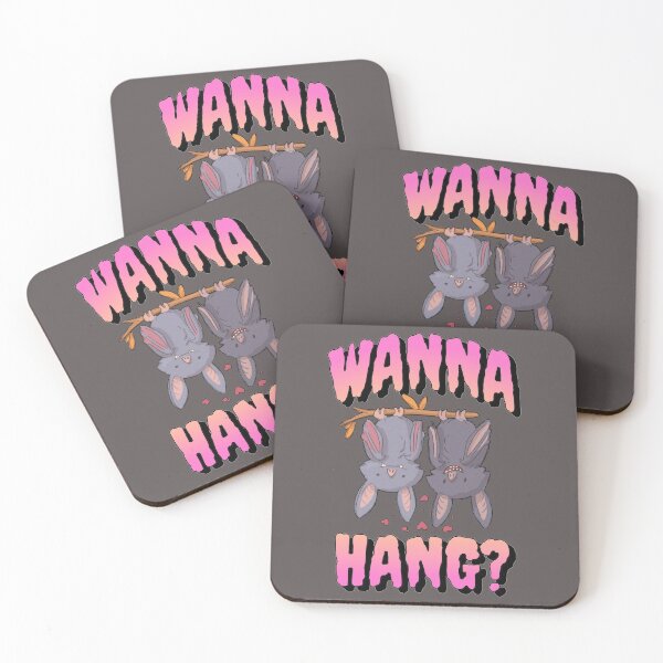 Item preview, Wanna Hang Bats - Cute Hanging Bat Couple designed and sold by Pumpkin-Prints.