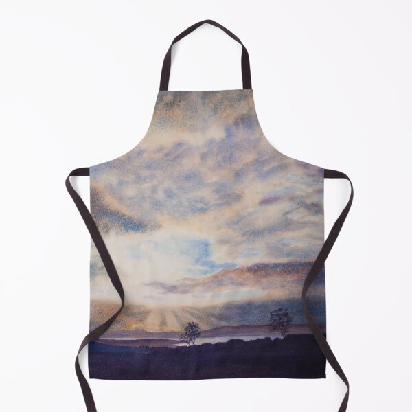 Item preview, Light and colours in the evening sky. Watercolour painting by Einar Aasen designed and sold by Einar Aasen.