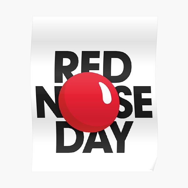 " red nose day 2023" Poster for Sale by trendybkc Redbubble