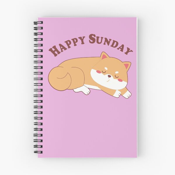 Item preview, Happy Sunday, funny gift for mom , dad, lovers Shiba Inu Dogs, kawaii pet,  designed and sold by RM2017.