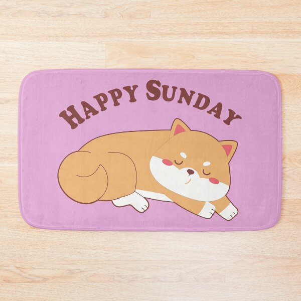 Item preview, Happy Sunday, funny gift for mom , dad, lovers Shiba Inu Dogs, kawaii pet,  designed and sold by RM2017.