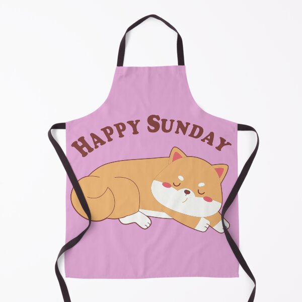 Item preview, Happy Sunday, funny gift for mom , dad, lovers Shiba Inu Dogs, kawaii pet, designed and sold by RM2017.
