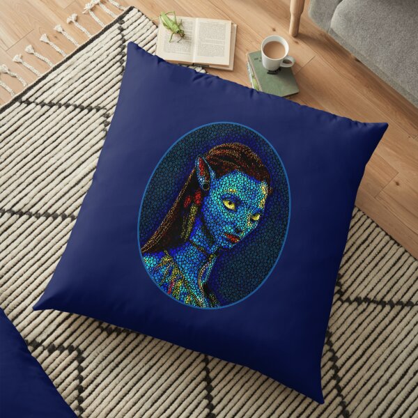 Neytiri Oval Frame Floor Pillow