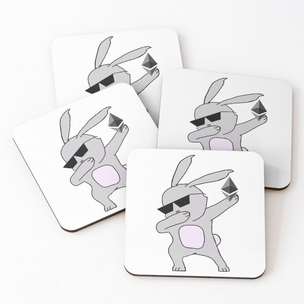 Item preview, Dabbing Bad Bunny with Glasses for Ethereum Gift for crypto investrors designed and sold by hyggekrog.