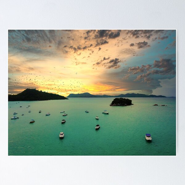 Item preview, Sunset in Seychelles  designed and sold by BorneowithLove.