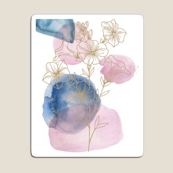 Artikelvorschau, Verträumte Pastellblumen-Aquarell-Druck-Design # 1 entworfen und verkauft von ArtfullyKind.